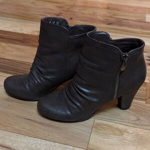 Fergalicious Chocolate Ankle Booties